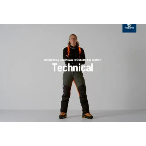 Spodnie antyprzecięciowe Husqvarna, damskie, Technical