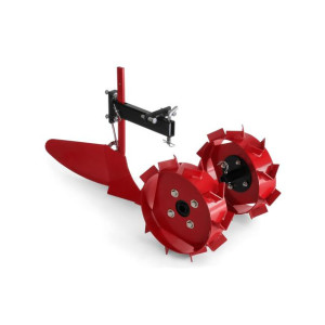 Obsypnik z metalowymi kołami