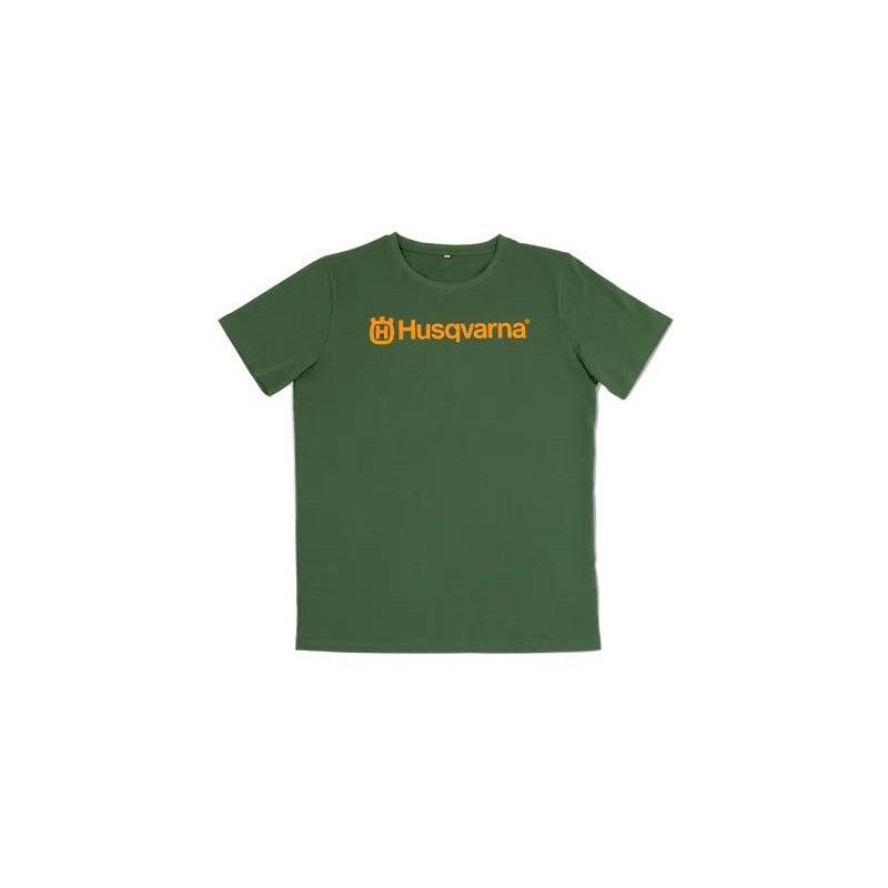 T-shirt zielony Husqvarna