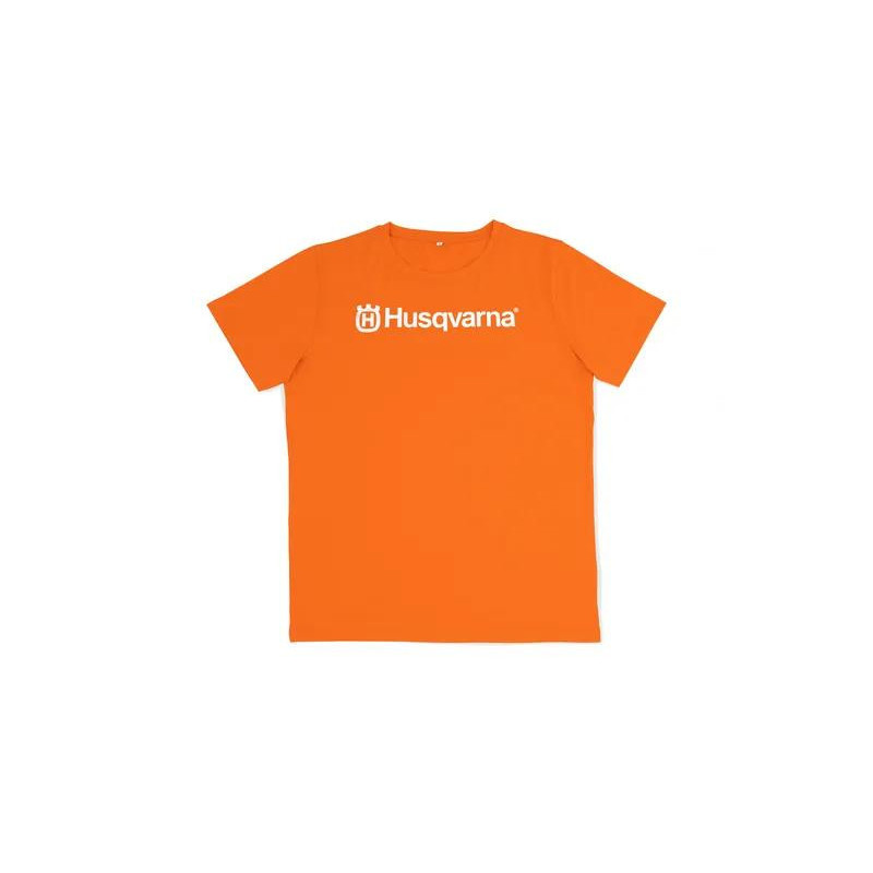 T-shirt pomarańczowy Husqvarna