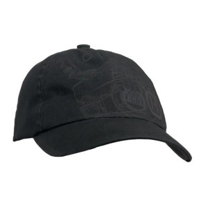 Bejsbolówka Xplorer, czarna z nadrukiem pilarki